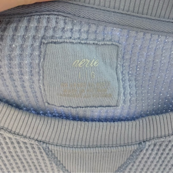 aerie waffle knit sweater - Picture 9 of 9